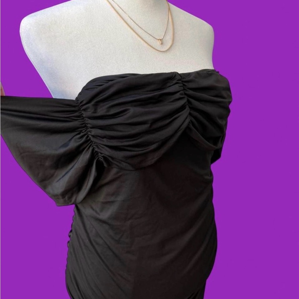 Source Unknown Elegant Black Strapless Dress